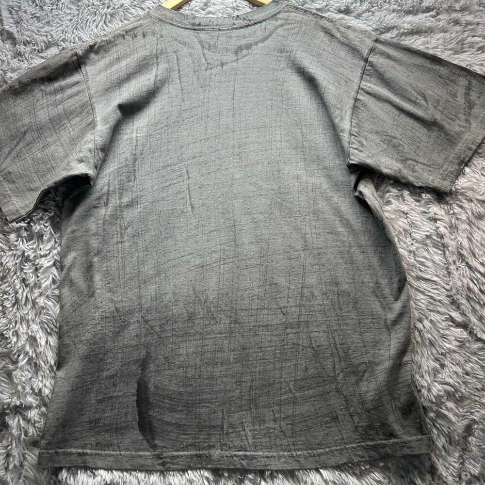 Vintage 90s Shaq Shirt Hardwood Mens Medium Gray Gold Graphic Basketball Dunk - Picture 13 of 15